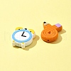 Study Theme 5Pcs 5 Styles Eco-Friendly Silicone Focal Beads SIL-FS0001-12-6