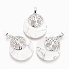 Natural Howlite Pendants G-F573-C19-1