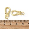 Brass Keychain Clasps KK-F893-15G-3