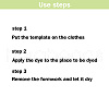 CRASPIRE 2Pcs 2 Style Custom Acrylic Tie-Dye Template DIY-CP0008-78D-4