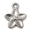 304 Stainless Steel Pendants STAS-M070-05P-1