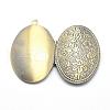 Brass Locket Pendants KK-F717-28AB-NR-4