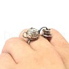Teapot & Teacup Alloy Finger Rings for Unisex FS-WG8E880-01-3