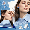 Unicraftale DIY Flat Round Stud Earrings Making Kit DIY-UN0002-93-7