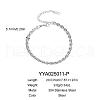 Stainless Steel Chain Anklets for Unisex XN7941-4-1
