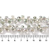 Half Rainbow Plated Electroplate Beads Strands EGLA-H104-09A-HR02-4