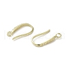 Brass Micro Pave Cubic Zirconia Earring Hooks KK-C048-14B-G-2
