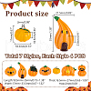 AHADERMAKER 28Pcs 7 Styles Autumn Opaque Resin Pendants RESI-GA0001-25-2