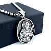 Greek Mythology Punk Stainless Steel Embossed Saint Pendant Religion Necklaces BX5268-4
