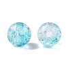 Transparent Crackle Acrylic Beads CACR-N002-22B-2