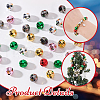 AHADERMAKER 60Pcs 6 Colors Opaque Acrylic Beads PACR-GA0001-01A-3