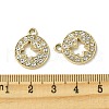 UV Plating Alloy Rhinestone Pendants FIND-B039-02G-04-3
