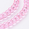 Spray Painted Crackle Glass Beads Strands CCG-Q001-4mm-02-3