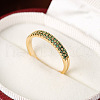 Brass Micro Pave Cubic Zirconia Finger Rings for Women FS-WG59B22-07-1