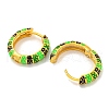 Rack Plating Brass Hoop Earrings EJEW-C102-44G-3