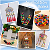 Gorgecraft 200Pcs Dyed Natural Wood Beads WOOD-GF0002-13B-5