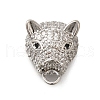 Rack Plating Brass Micro Pave Cubic Zirconia Pendants KK-M079-10P-1