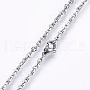 304 Stainless Steel Cable Chain Necklaces NJEW-P226-01P-06-2