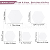 Gorgecraft 5 Bags 5 Styles Paper Quilting Templates DIY-GF0008-74-2