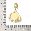 Rack Plating Brass Micro Pave Clear Cubic Zirconia European Dangle Charms KK-G504-26G-02-3