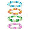 8mm Round Glass Beaded Stretch Bracelets for Women BJEW-JB10873-1