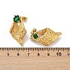 Conch 304 Stainless Steel Glass Stud Earrings EJEW-M105-04G-5