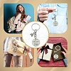 Alloy Enamel & Stainless Steel Keychain KEYC-YW00036-6