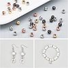  320Pcs 4 Colors Brass Spacer Beads KK-NB0001-67-4