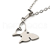 Non-Tarnish Stainless Steel Pendant Necklaces NJEW-C051-01P-1