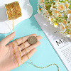 SUNNYCLUE 1 Roll Brass Paperclip Chains CHC-SC0001-06G-3
