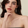2Pcs 2 Styles Brass Pendant Cabochon Settings KK-HS0001-20G-6