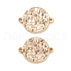 Brass Textured Connector Charms KK-K351-57C-G-1