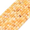Natural Topaz Jade Beads Strands G-P575-B06-4x2mm-2