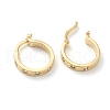 Brass Micro Pave Clear Cubic Zirconia Hoop Earrings EJEW-J101-26G-3