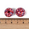Independence Day Theme Wood European Beads WOOD-Z005-01A-02-3