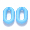 Opaque Spray Painted Acrylic Linking Rings X-OACR-S036-006A-I03-1