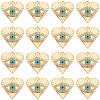 SUNNYCLUE 40Pcs Rack Plating Alloy Enamel Pendants PALLOY-SC0013-22-1