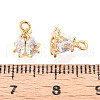 Brass Micro Pave Cubic Zirconia Charms KK-N263-72B-G-3