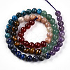 Natural Seven Chakra Stone Beads Strands G-T140-6mm-13A-1