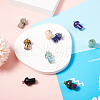 Yilisi 12Pcs 12 Style Natural Gemstone Pendants G-YS0001-20-15