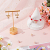 SUNNYCLUE 8Pcs Electroplate Natural Rose Quartz Star Cut Round Charms G-SC0003-04-4