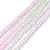 Transparent Gradient Color Glass Beads Strands X1-GLAA-H021-01B-02-2
