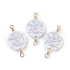 Opaque Acrylic Links Connector Charms KK-K296-07B-G-1