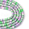 Handmade Polymer Clay Beads Strands CLAY-R089-6mm-T02B-47-5