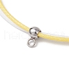 16Pcs Two Tone Waxed Polyester Cord Bracelets for Men Women BJEW-JB11790-4