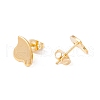 201 Stainless Steel Stud Earring Findings with Hole EJEW-A071-07G-2
