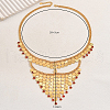 Vintage Exotic Style Tassel Face Mask Metal Headbands for Women WT1969-2