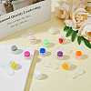 DICOSMETIC 36Pcs 12 Colors Plastic Cord Locks Clip Ends KY-DC0001-21-4