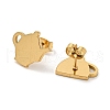 304 Stainless Steel Stud Earrings EJEW-E294-02G-2