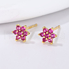 S925 Sterling Silver Cubic Zirconia Stud Earrings YO8551-2-2